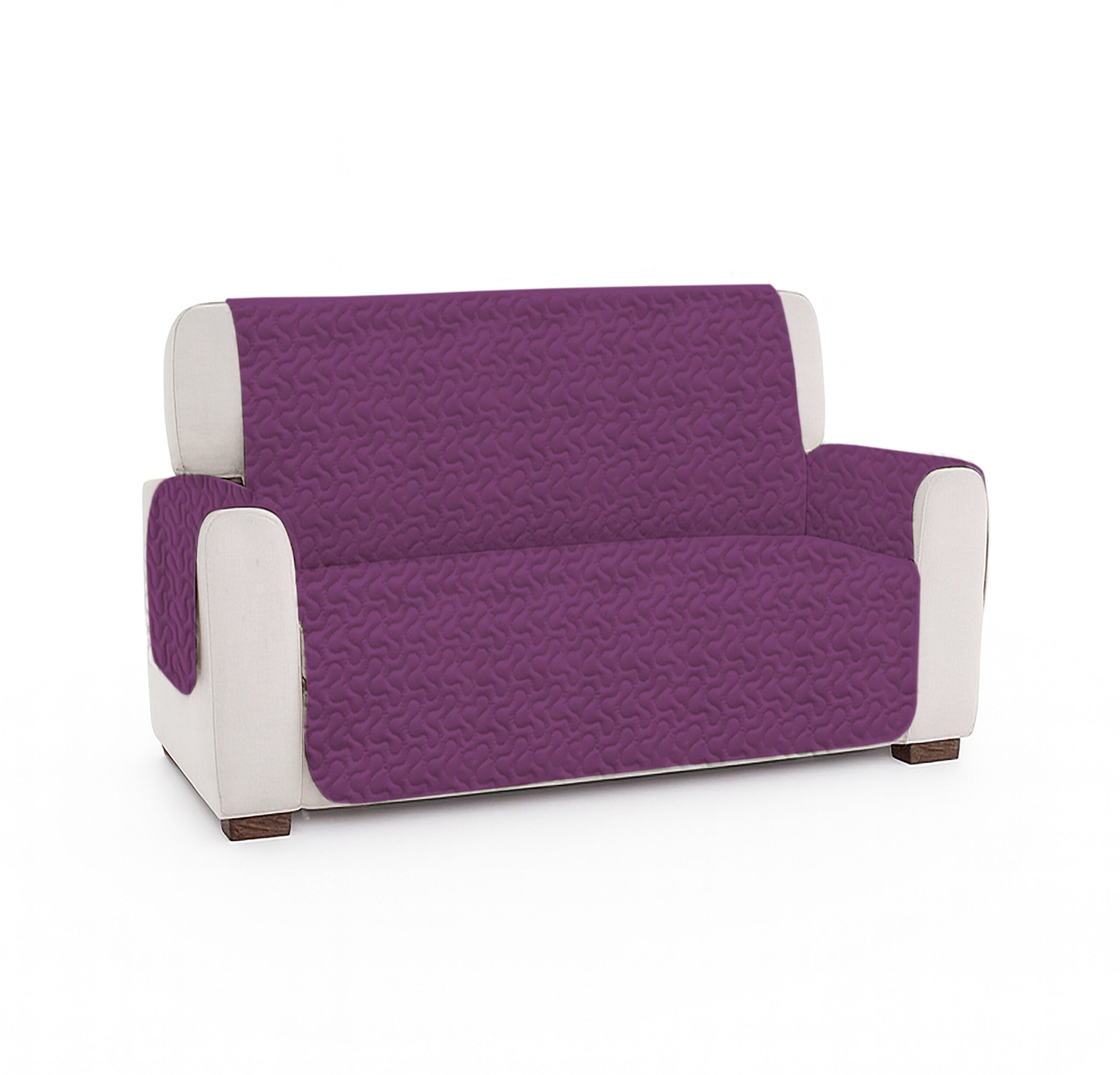 Cuvertura matlasata canapea 2 locuri doua fețe - LIGHT LEVANDE